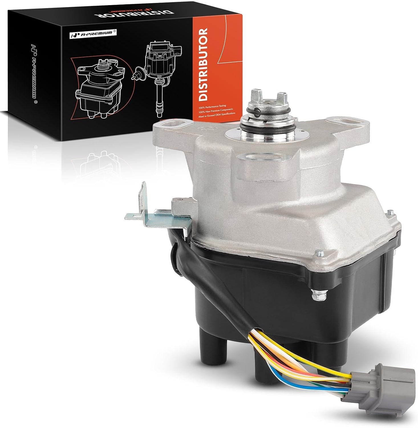 A-Premium Ignition Distributor with Cap and Rotor, 1.6L L4, 8 Blade