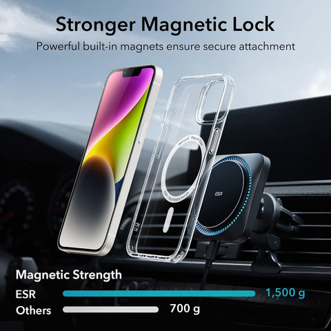 ESR for iPhone 14/13 Case for MagSafe, Anti-Yellowing, Clear