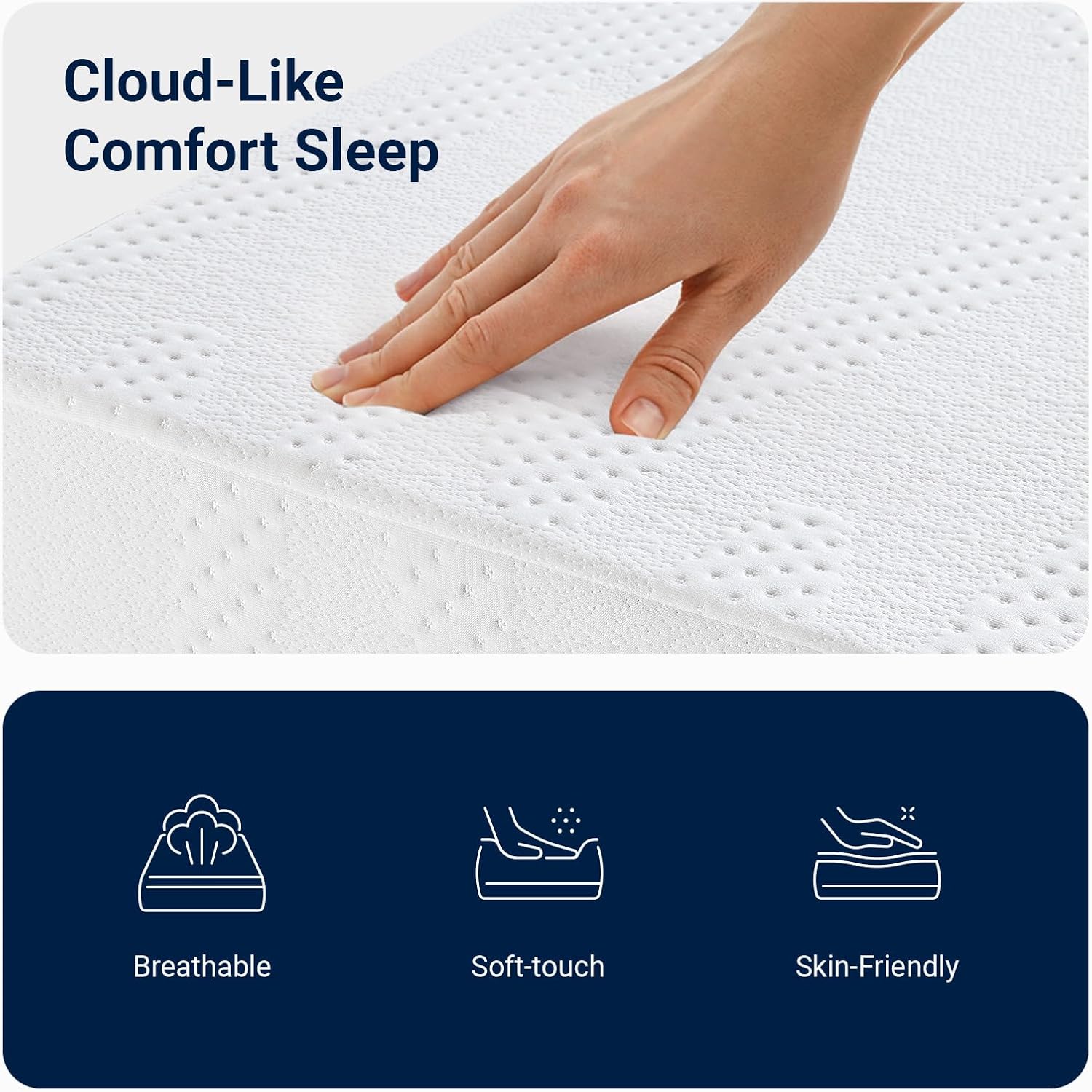 Avenco Twin Mattress, 5 Inch Twin Size Mattress, Gel Memory Foam Mattresses for Cooling Night Sleep & Pressure Relief, Colchones Fiberglass Free CertiPUR-US Certified