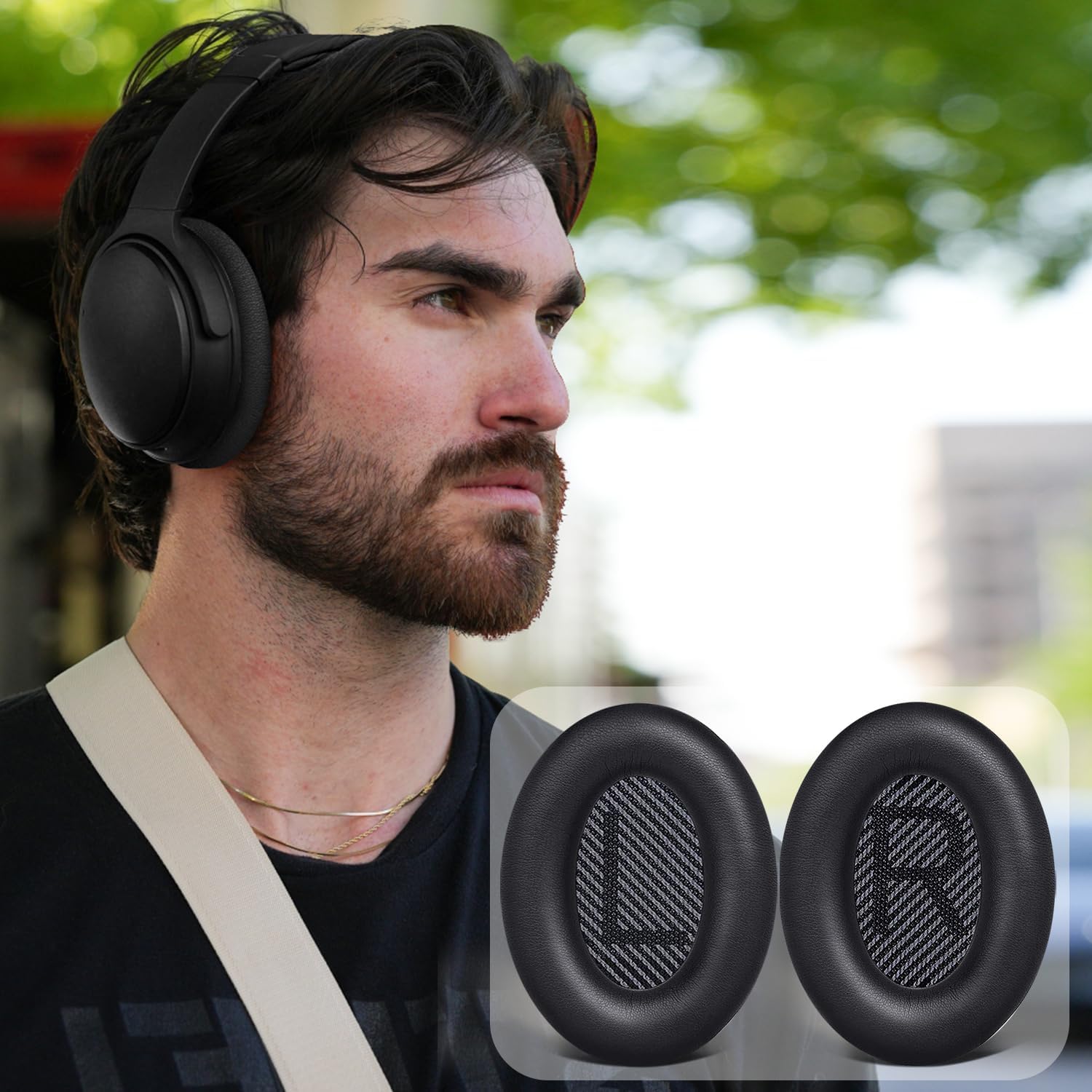 SoloWIT Earpads for Bose QC35 & QC35 ii - Black