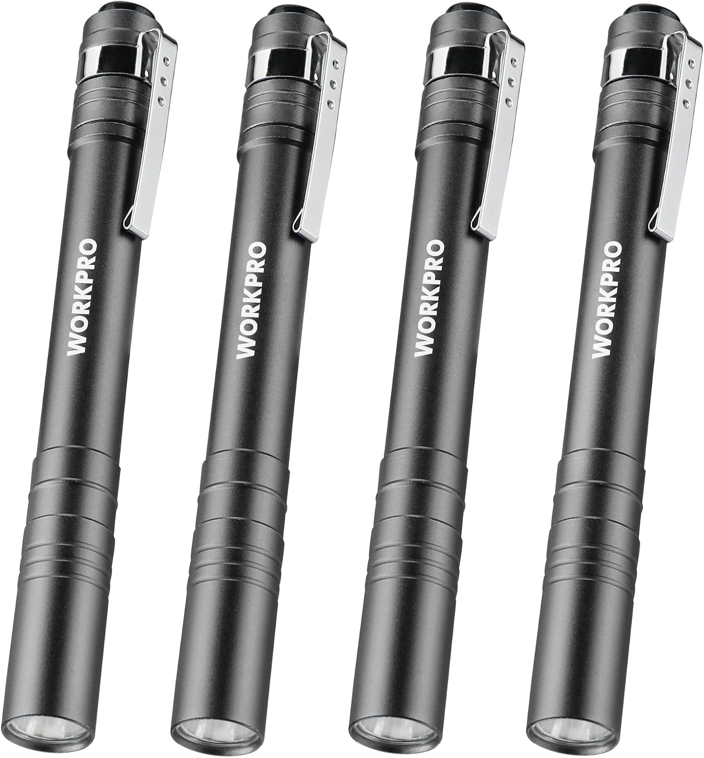 WORKPRO LED Pen Light, Aluminum Pen Flashlight, Pocket Flashlight with Clip