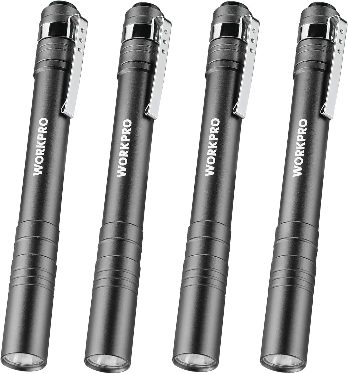 WORKPRO LED Pen Light, Aluminum Pen Flashlight, Pocket Flashlight with Clip