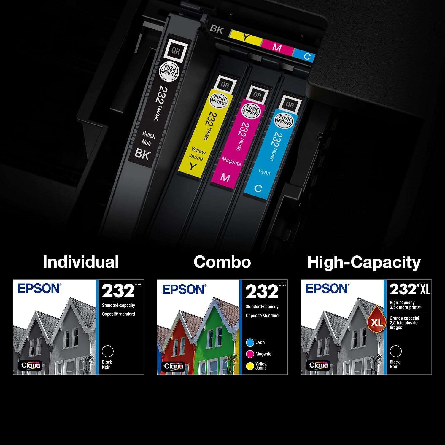 Epson 232 Genuine Standard Capacity Black Ink Cartridge T232120