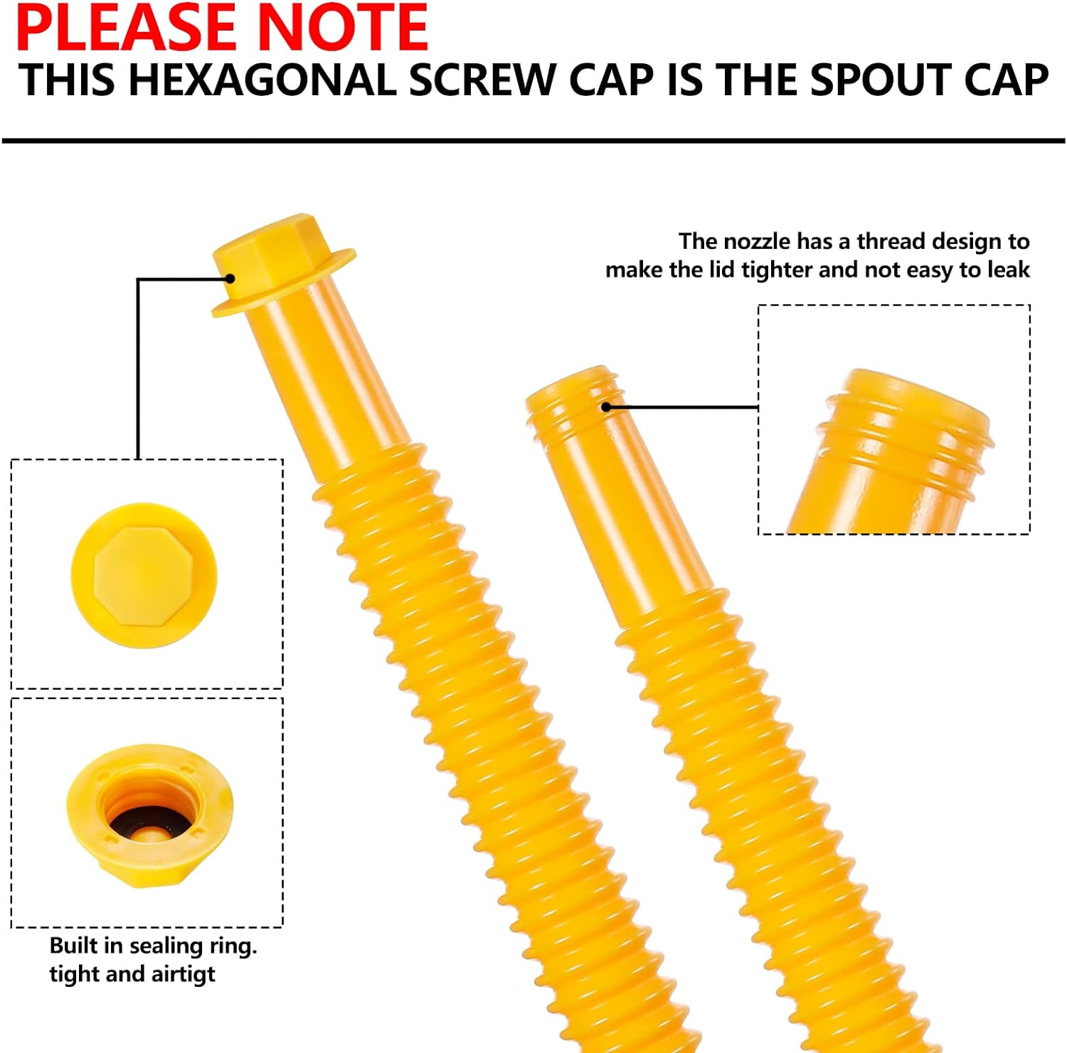 Gas Can Spout Replacement Kits. Gas Can Nozzle, for 1/2/5/10 gallon gas can