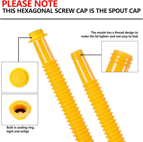 Gas Can Spout Replacement Kits. Gas Can Nozzle, for 1/2/5/10 gallon gas can