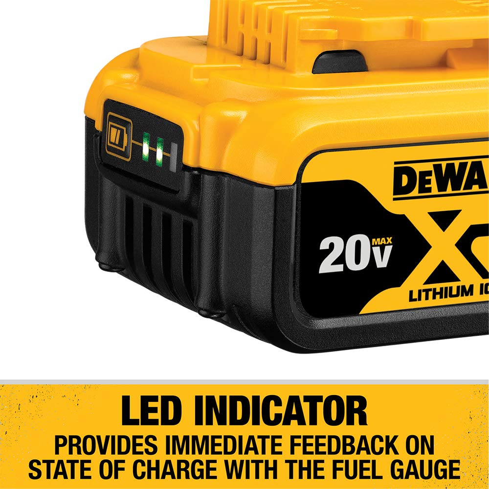 DEWALT 20V MAX XR Battery, Lithium Ion, 5.0Ah (DCB205), Multi