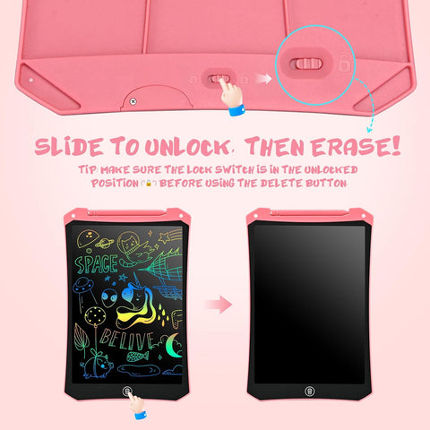 EooCoo Kids LCD Writing Tablet, Mess Free Coloring Books, Travel Toys