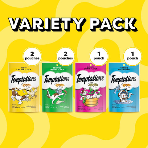 Temptations Classic Feline Favorites Crunchy Cat Treats, 3 oz, 6 Pack