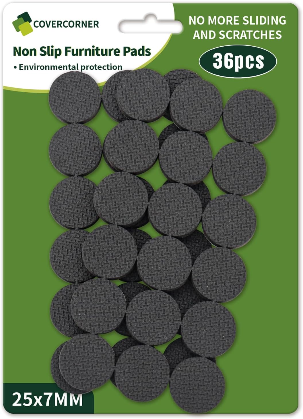 Non Slip Furniture Pads 36 PCS 1", Anti Slip Furniture Pads