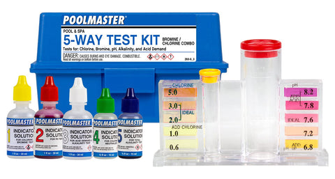 Poolmaster 23227 Replacement Indicator Solutions #1 - #5 For Spa or Swimming Pool Water Testing, Neutral, Small