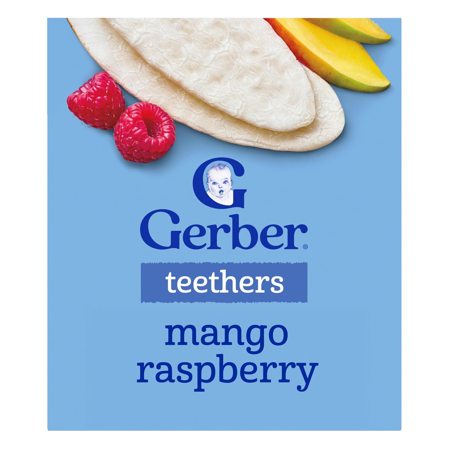 Gerber Banana Peach Teething Wafers, 6 Pack