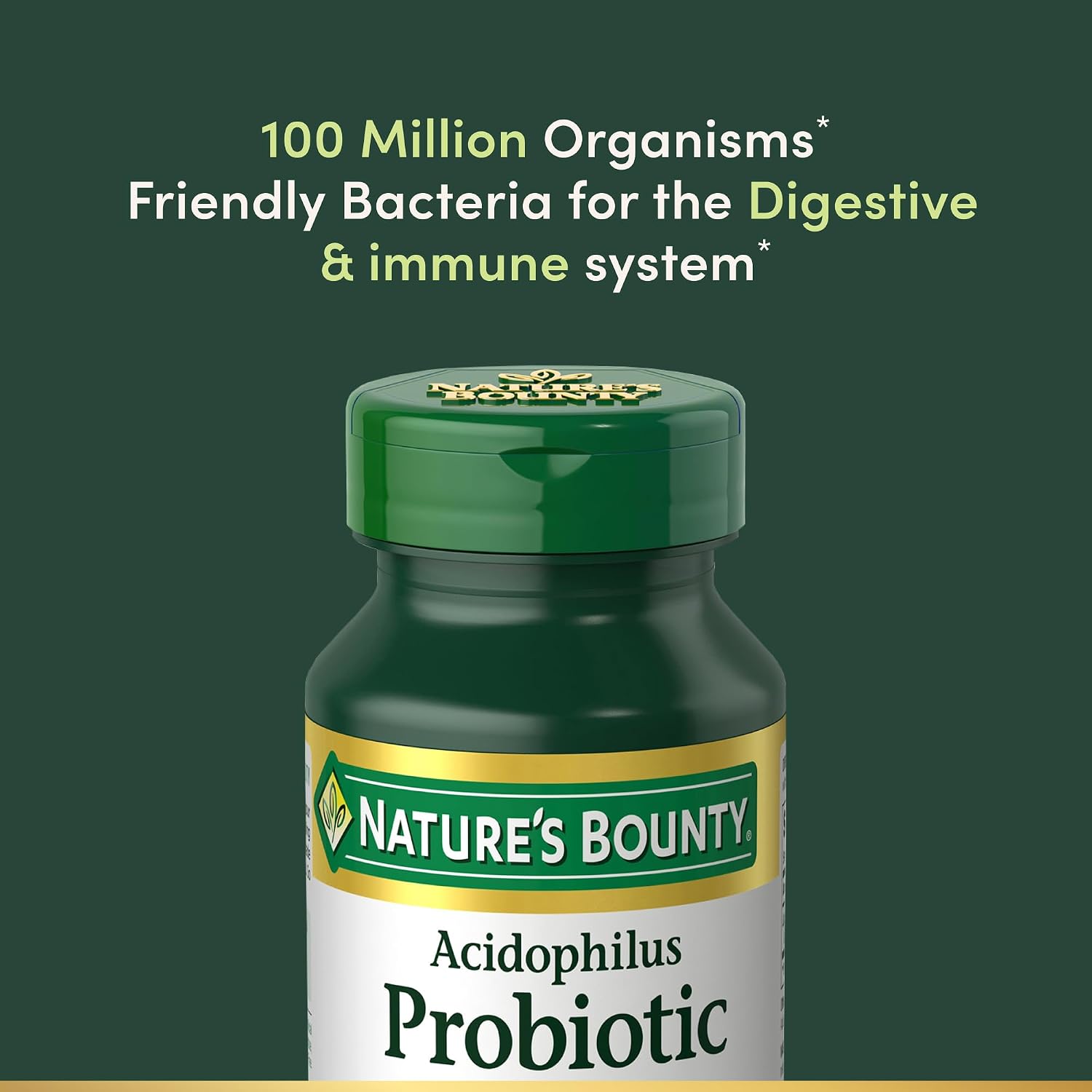 Nature's Bounty Acidophilus Probiotic, Daily Probiotic Supplement