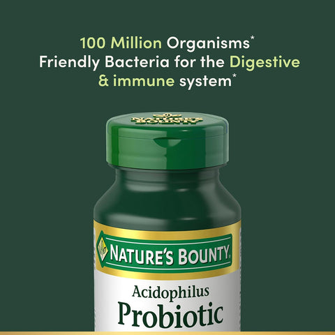 Nature's Bounty Acidophilus Probiotic, Daily Probiotic Supplement