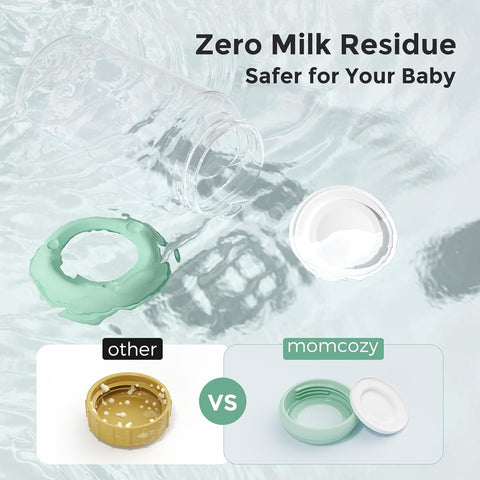 Momcozy Natural Baby Bottles, Wide-Neck, BPA Free Breast Milk Container