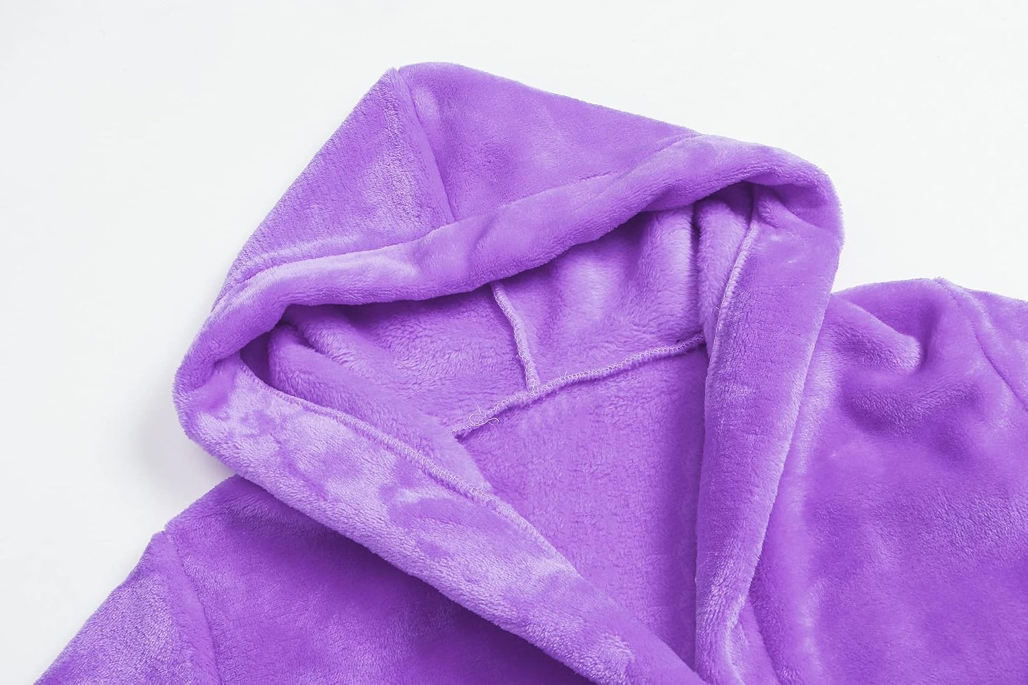 Girls Fleece Hooded Robes, Kids Soft Premium Fuzzy Bathrobe for Gifts, 2-12 Years