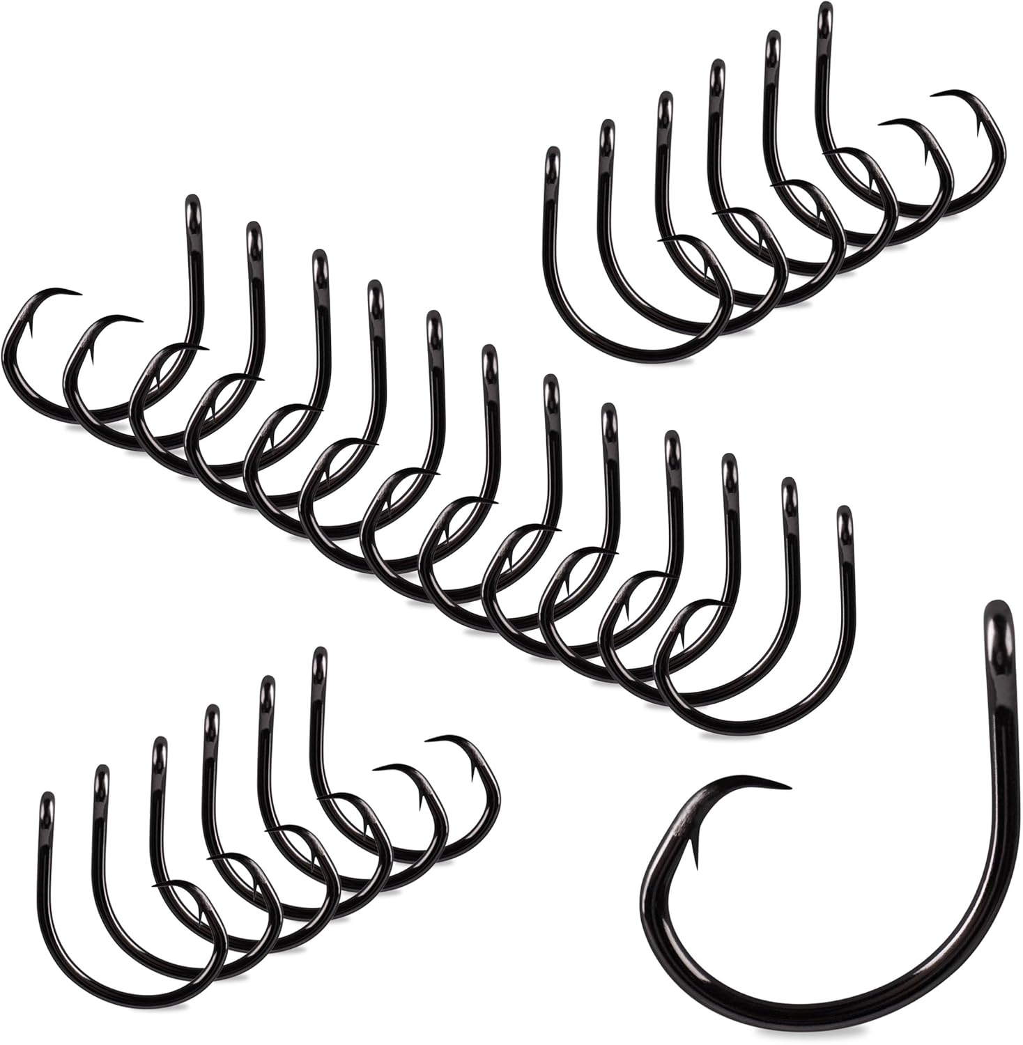 Mustad Demon Perfect Inline Circle Hook 39954NP - 1X Fine Fishing Hooks, Up Eye, Ideal for Saltwater and Freshwater Species, Original Patented Circle Hook Design, Inline Hooks