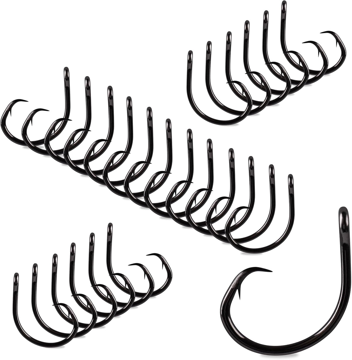 Mustad Demon Perfect Inline Circle Hook 39954NP - 1X Fine Fishing Hooks, Up Eye, Ideal for Saltwater and Freshwater Species, Original Patented Circle Hook Design, Inline Hooks