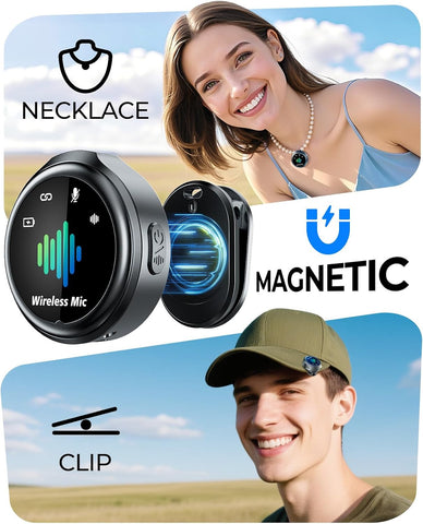 Magnetic Wireless Microphone for iPhone: Smart Noise Reduction