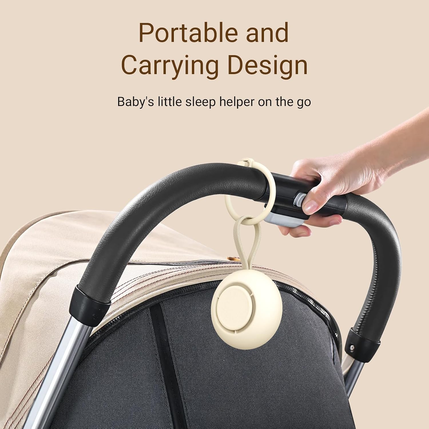 Portable Baby Sound Machine & Essentials for Babies & Kids-Putty