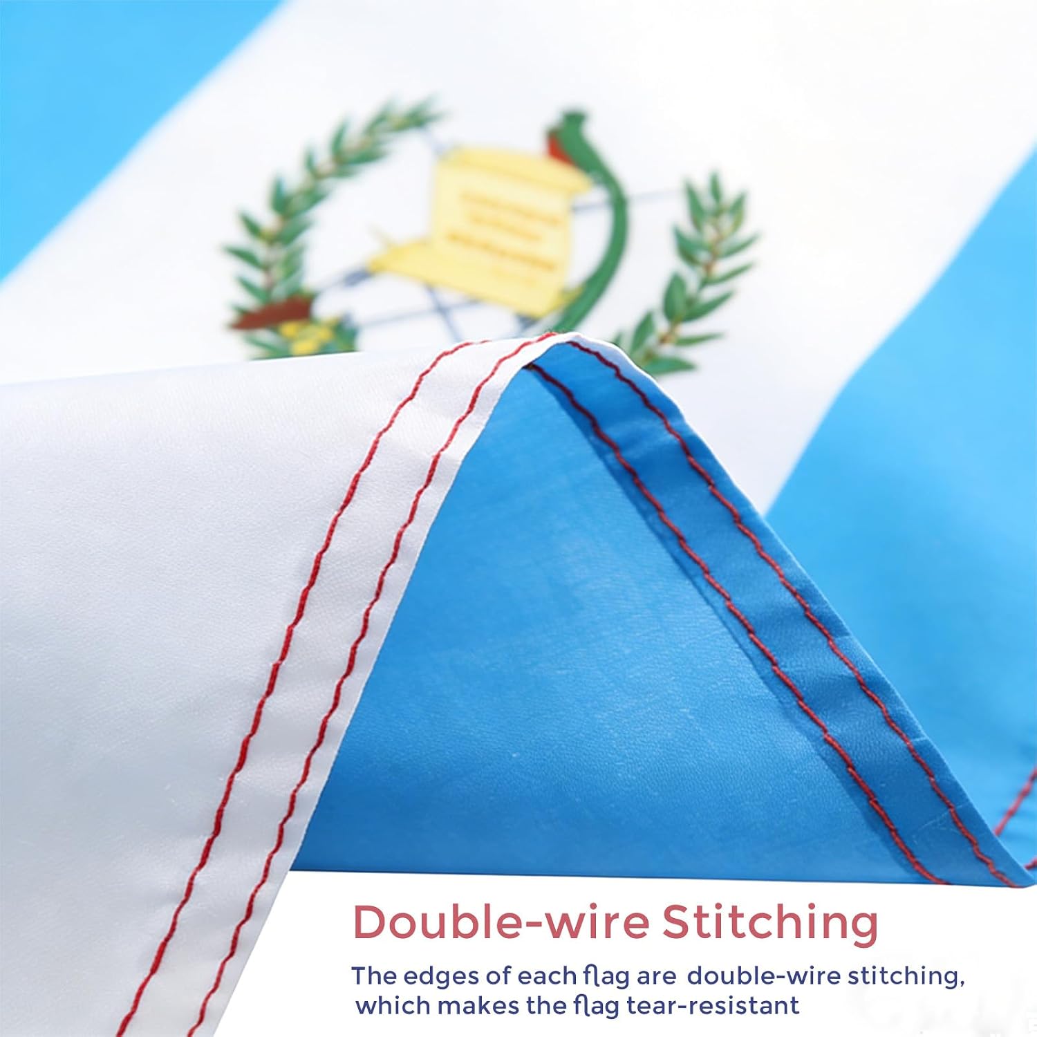 Guatemala Flag, Flag of Guatemala 3x5 Ft - Polyester Lightweight Flags with 2 Brass Grommets for Guatemalan Party Decorations, Sports Events Decorations