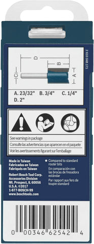 Bosch 84602MC 23/32 in. x 3/4 in. Carbide-Tipped Plywood Mortising Router Bit
