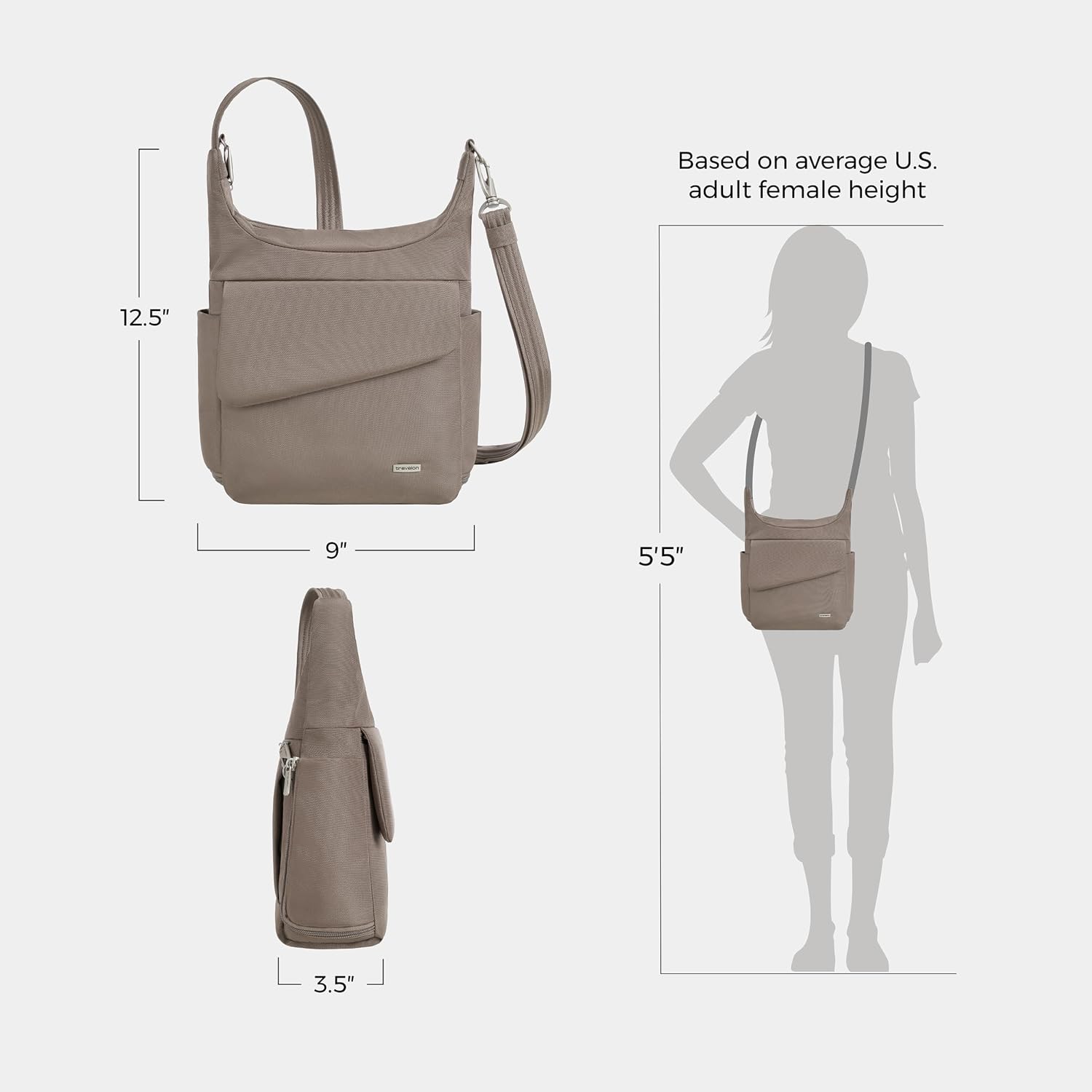 Travelon Anti-Theft Classic Messenger Bag