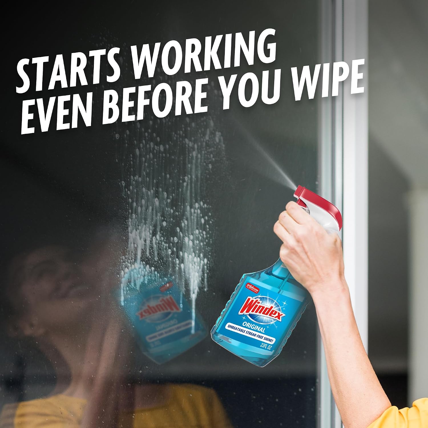Windex Glass & Window Cleaner Spray Bottle, Original, 23 oz