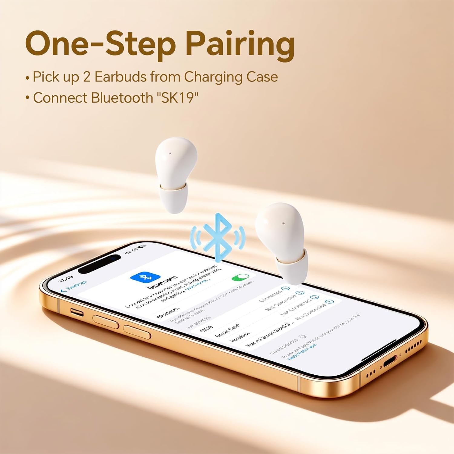 Ear Buds Invisible Mini Earbuds Wireless Bluetooth Smallest Low Profile