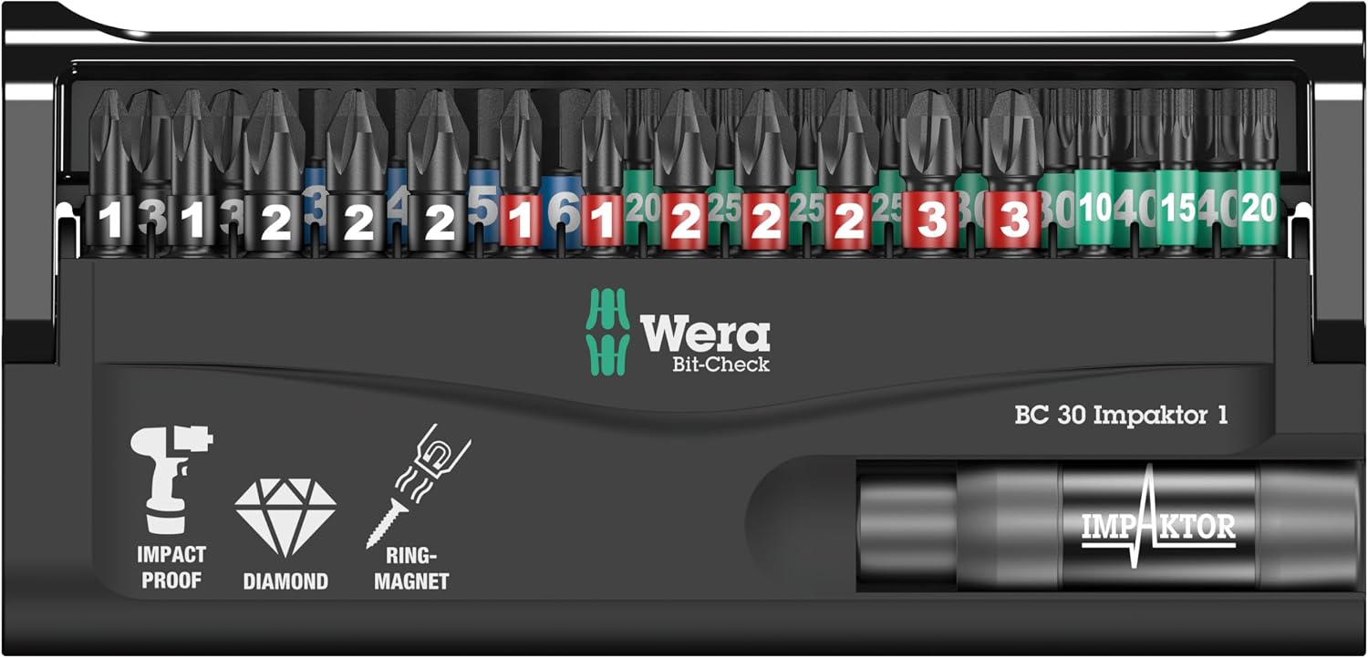 Wera 05057690001 BIT-CHECK 30 IMPAKTOR 1 30 PIECES