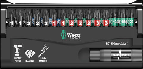 Wera 05057690001 BIT-CHECK 30 IMPAKTOR 1 30 PIECES
