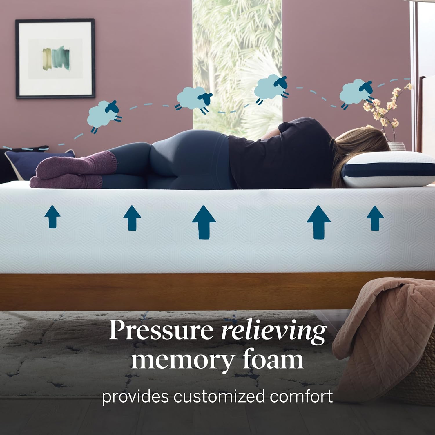 Lucid® 10" Medium Gel Memory Foam Mattress – Bamboo Charcoal & Cooling Gel – Fiberglass Free – Bed in a Box – CertiPUR-US® Certified – Full Size