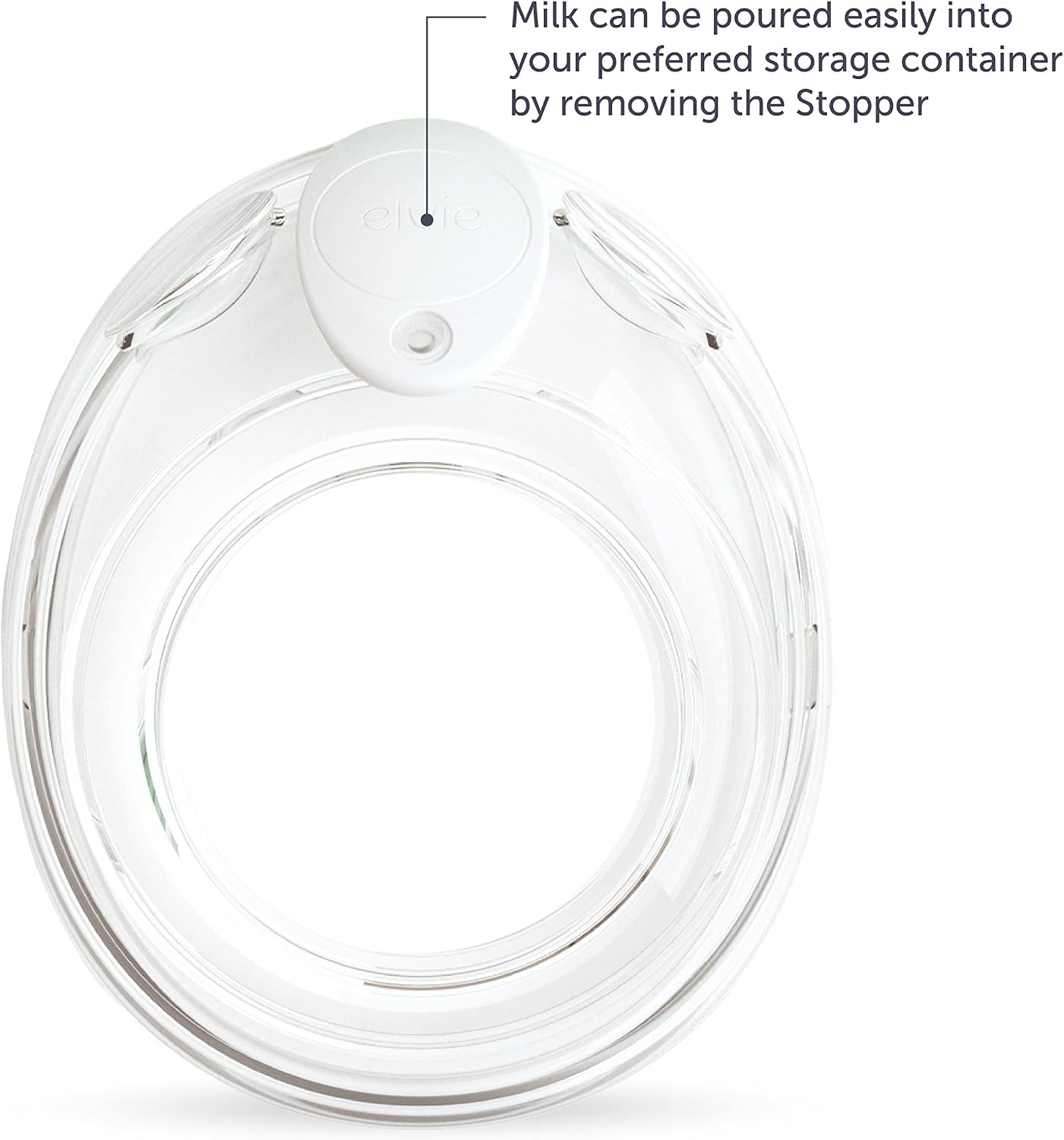 Elvie Stride 5 oz Breast Pump Cups - Dishwasher Safe, Food Grade Silicone, BPA Free - Accessories for Breastmilk Storage & Pumps - 2 Pack
