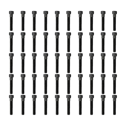 Atomik 3/8 x 2 inch Long Alloy Steel Bolts 50 Pack Durable Hardware for Rock Climbing Holds 3/8-16 Socket Head Allen Bolt Designed for Indoor Use Wall Supplies