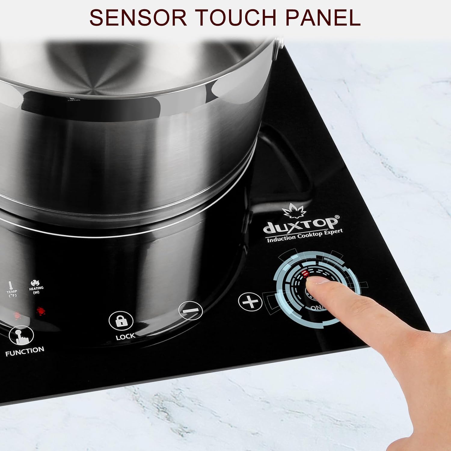 Duxtop Built-in Induction Cooktop, Portable Induction Burner 1800W 8600BI