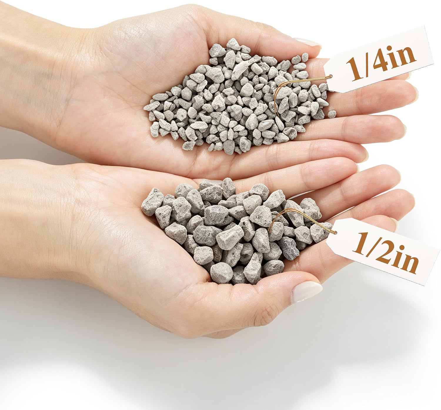 Pumice for Plants, 3QT(1/2") Horticultural Pumice Stone for Plants