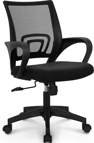 NEO CHAIR Office Computer Chair Ergonomic Mid-Back Mesh Desk Chair, Black