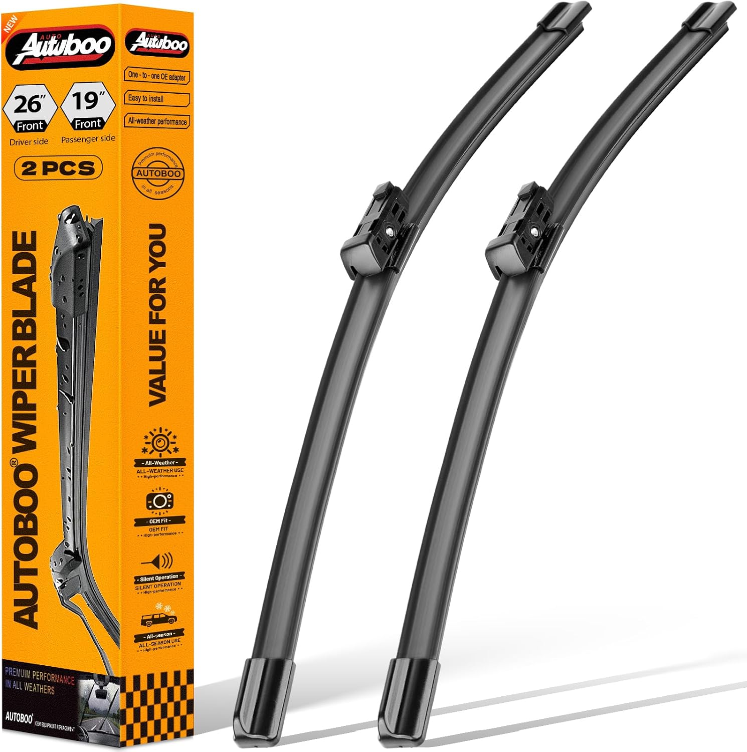 AUTOBOO Windshield Wiper Blade Replacement for Tesla Model 3 Y 2017-2025