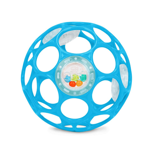 Bright Starts Oball Rollin' Rainstick Rattle Easy-Grasp Toy, Ages 3 Months +