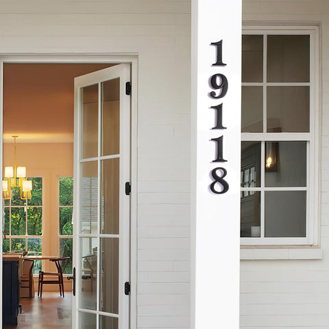 House Numbers 1, Emotionlite House Address Numbers, Black Large Modern House Numbers for Outside, Metal Mailbox Number, 5" Zinc Alloy Style
