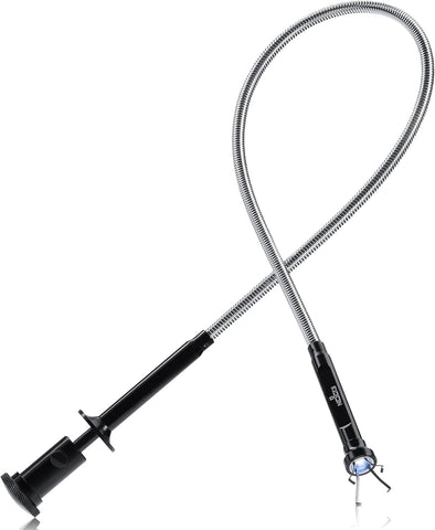 NoCry Magnetic Flexible Claw Grabber Pickup Tool with Bright LED Light - 27.7in Long Magnetic Pickup Tool, Retractable Claw Grabbing Tool, Magnetic Grabber Tool with 5lb Pull Strength Pick Up Tool