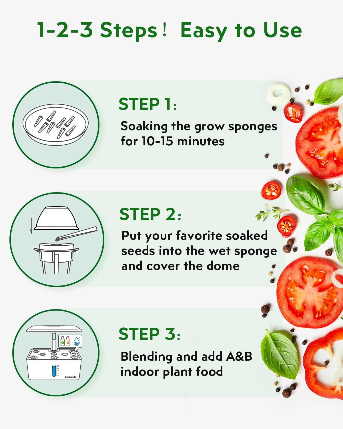 GARDENCUBE 52pcs Hydroponics Pods Kit Compatible with AeroGarden