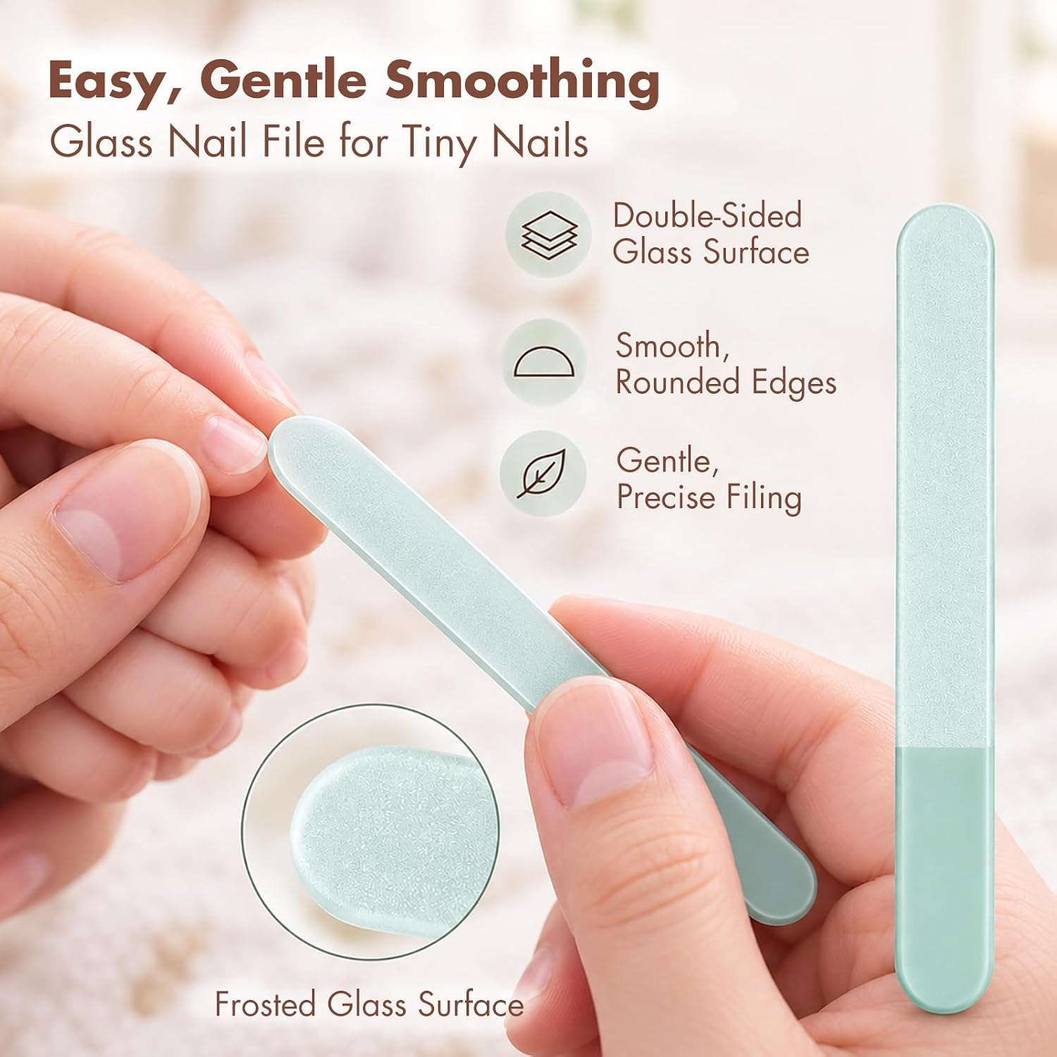 Baby Nail Kit, 4-in-1 Baby Nail Care Set with Cute Case, Baby Nail Clipper, Scissor, Nail File & Tweezer, Baby Manicure Kit and Pedicure kit for Newborn, Infant, Toddler, Kids-Owl Blue