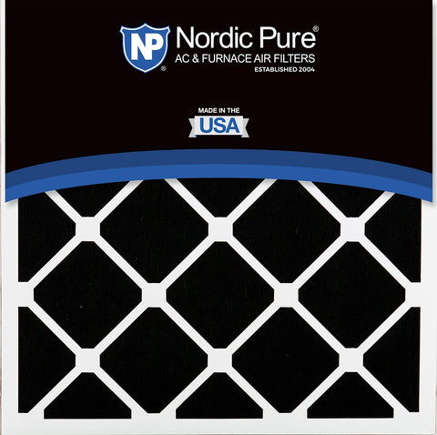 Nordic Pure 20x20x5 Pleated MERV 15 Plus Carbon Air Filters 4 Pack