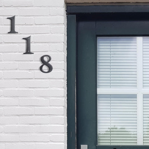 House Numbers 1, Emotionlite House Address Numbers, Black Large Modern House Numbers for Outside, Metal Mailbox Number, 5" Zinc Alloy Style