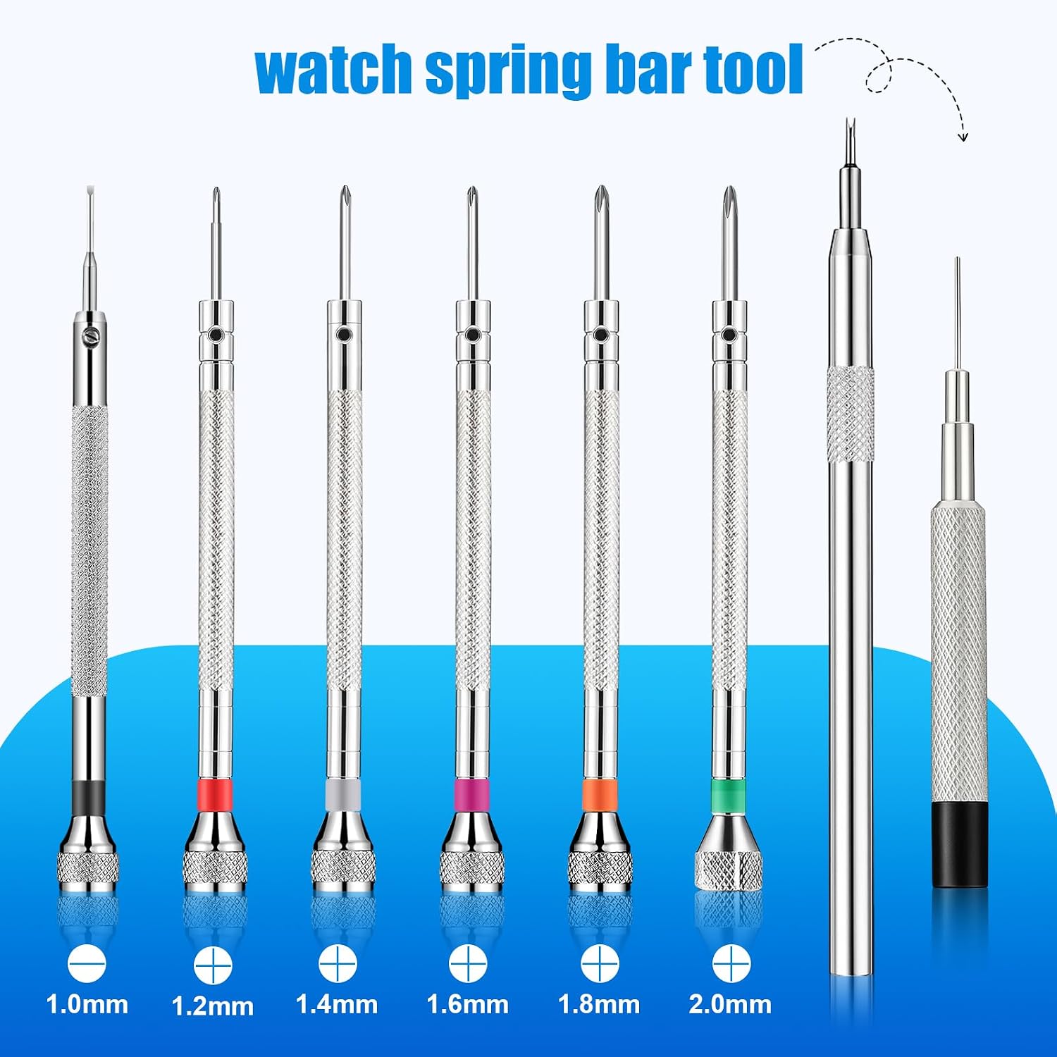 Chumia 8 Pieces Precision Jewelers Screwdriver Set, Micro Watch Repair