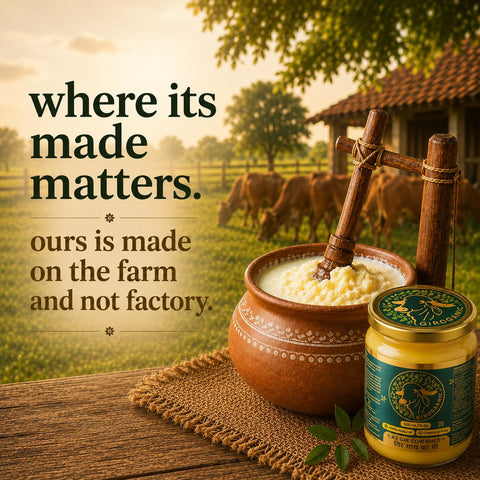 GirOrganic A2 Ghee Butter Organic Grass Fed 32 oz | Healthy Butter Alternative A2 Ghee Organic Grass Fed for Cooking & Daily Use, Keto Friendly, Non-GMO & Lactose-Free, 32 Oz