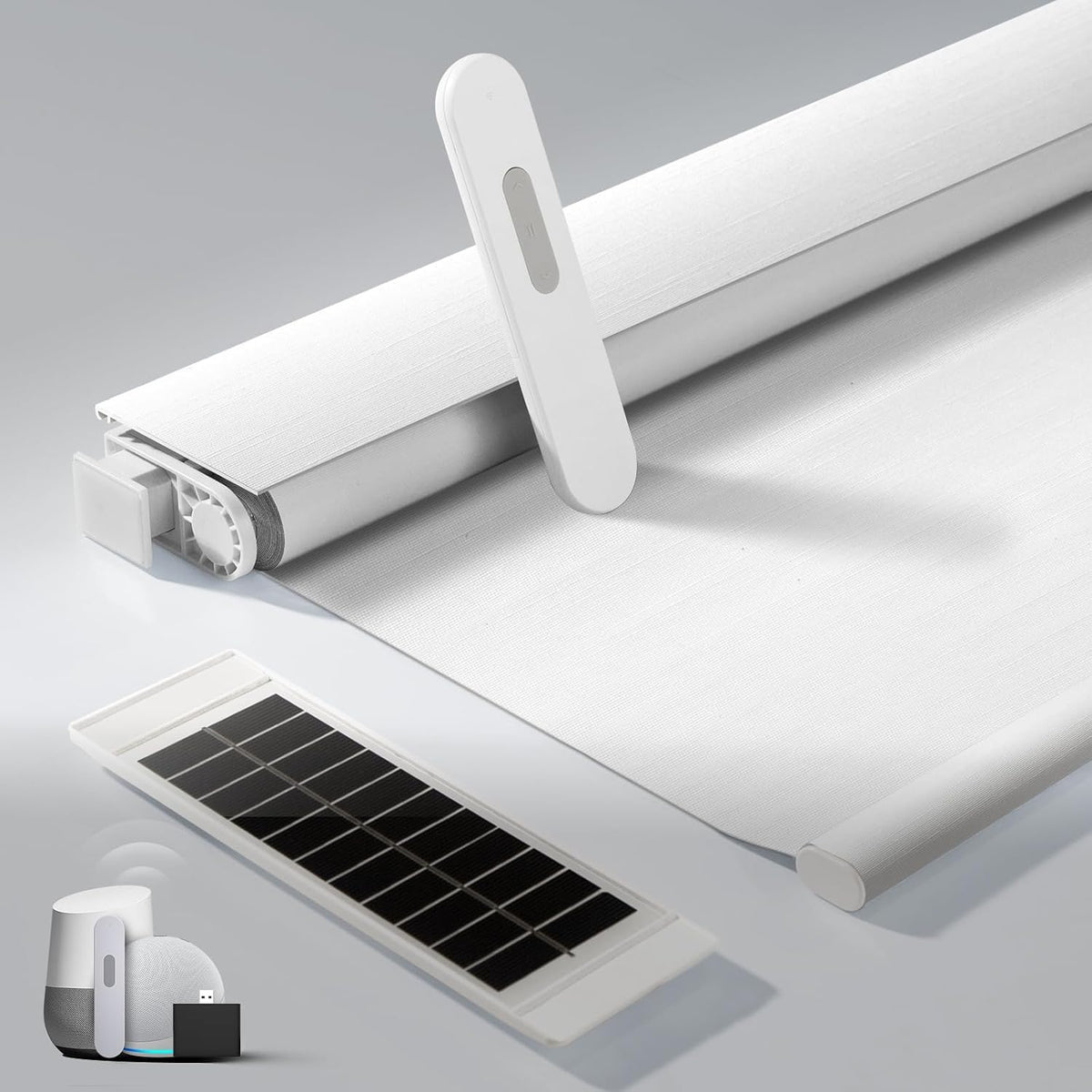 No Drill Motorized Blinds with Remote, Automatic Roller Shades