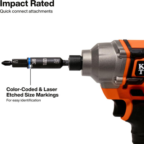 Klein Tools 32500HD Multi-Bit Screwdriver/Nut Driver, Impact Rated 11-in-1 Tool with Phillips, Slotted, Square and Torx Tips