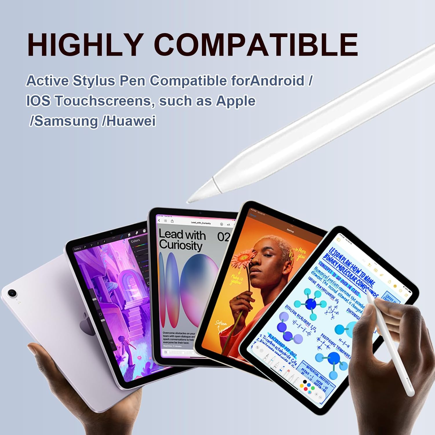Stylus Pen Android for Samsung Galaxy Tab A11+/A11/A9/A9Plus/A8/A8plus/A7/A7lite Tablet S Pencil Touchscreens Stylists Pen(Pink)