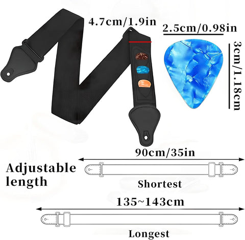Guitar Strap,Acoustic Electric Guitar,Available for All Guitars